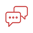 small icon color c9373c representing conversation